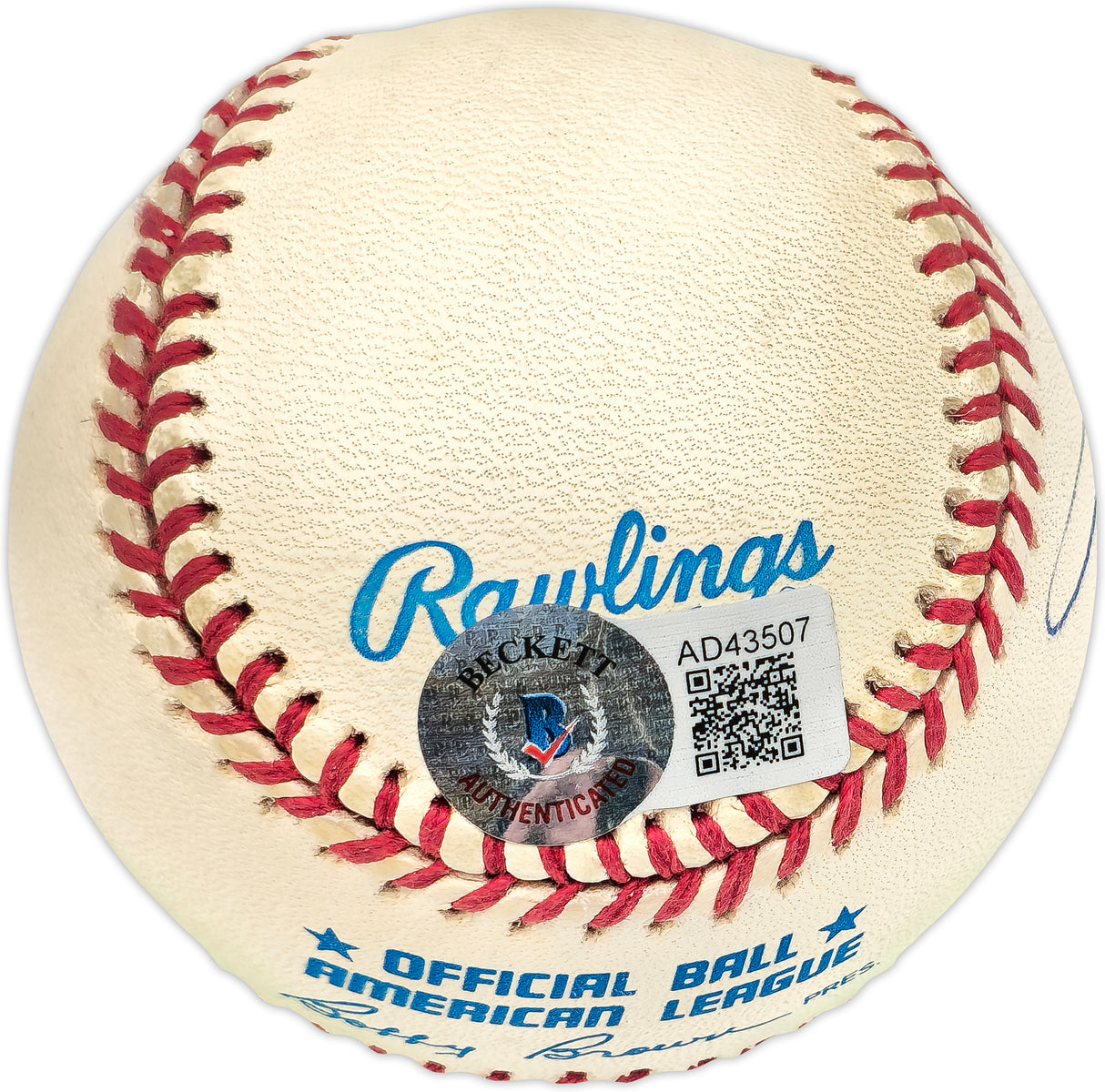 Lou Brock & Rickey Henderson Autographed Official AL Baseball "HOF 85" Beckett BAS #AD43507