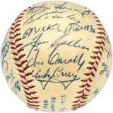 1953 New York Yankees World Series Champs Team Autographed Official Harridge AL Baseball With 21 Signatures Including Mickey Mantle (Vintage) Beckett BAS #AE08360