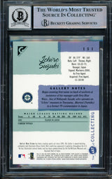 Ichiro Suzuki Autographed 2001 Topps Gallery Rookie Card #151 Seattle Mariners Auto Grade Gem Mint 10 Beckett BAS #15093568