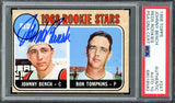 Johnny Bench Autographed 1968 Topps Rookie Card #247 New York Mets Auto Grade Gem Mint 10 PSA/DNA #68018582