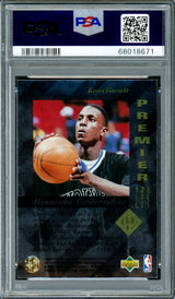 Kevin Garnett Autographed 1995 Upper Deck SP Rookie Card #159 Minnesota Timberwolves PSA 8 Auto Grade Gem Mint 10 PSA/DNA #68017671