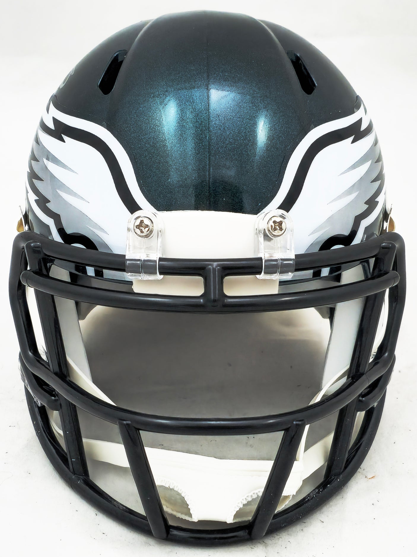 LeSean McCoy Autographed Philadelphia Eagles Green Speed Mini Helmet Beckett BAS Witness Stock #223739