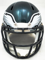 LeSean McCoy Autographed Philadelphia Eagles Green Speed Mini Helmet Beckett BAS Witness Stock #223739