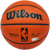 Tony Parker Autographed Authentic Indoor/Outdoor IO Basketball San Antonio Spurs Beckett BAS Witness Stock #222838