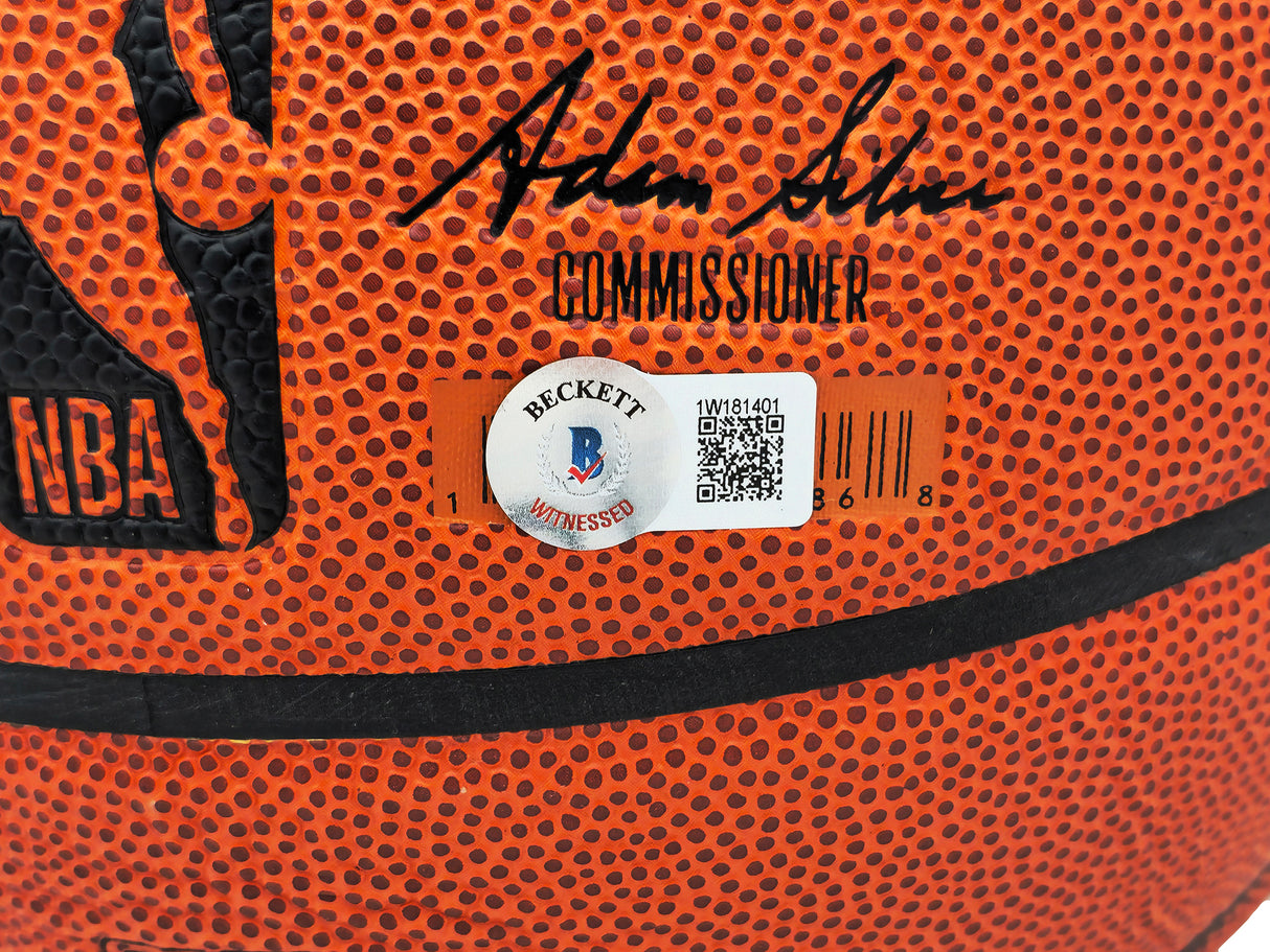 Tony Parker Autographed Authentic Indoor/Outdoor IO Basketball San Antonio Spurs Beckett BAS Witness Stock #222838