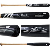 Jasson Dominguez Autographed Black & Sand Marucci Martian Custom Cut-S Baseball Bat New York Yankees Fanatics and MLB Holo Stock #223745
