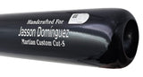 Jasson Dominguez Autographed Black & Sand Marucci Martian Custom Cut-S Baseball Bat New York Yankees Fanatics and MLB Holo Stock #223745