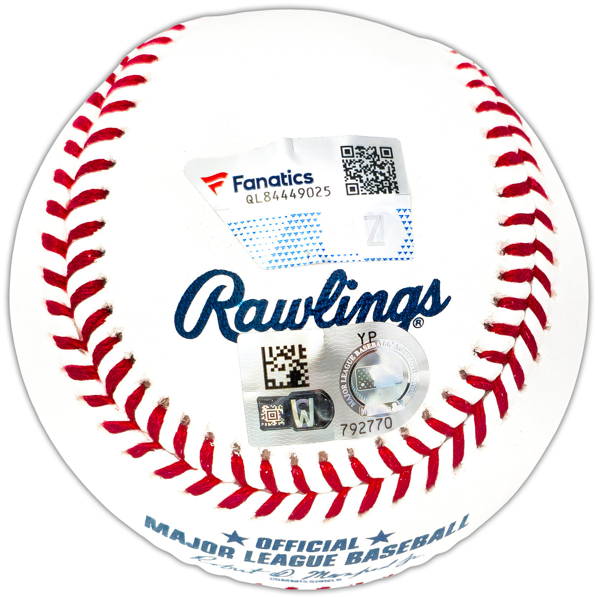 Jasson Dominguez Autographed Official MLB Baseball New York Yankees Fanatics and MLB Holo Stock #223744