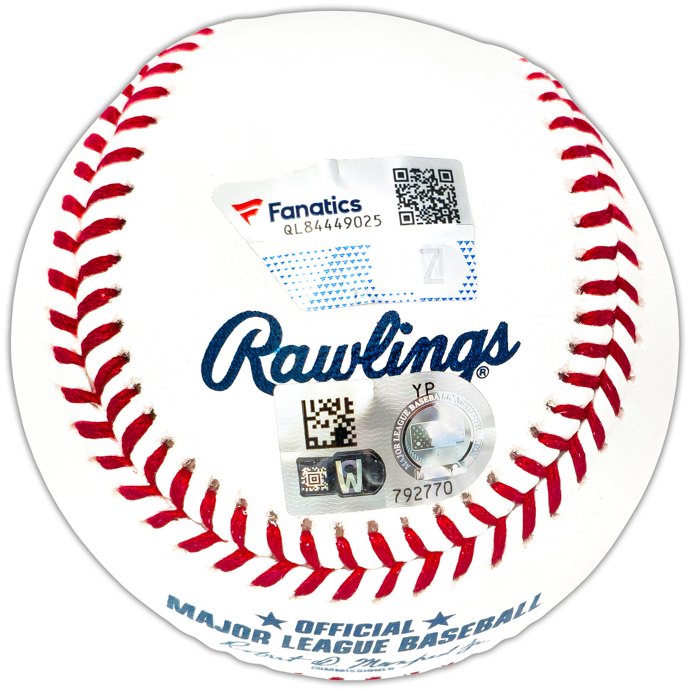 Jasson Dominguez Autographed Official MLB Baseball New York Yankees Fanatics and MLB Holo Stock #223744