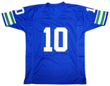 Seattle Seahawks Jim Zorn Autographed Blue Jersey MCS Holo Stock #211071