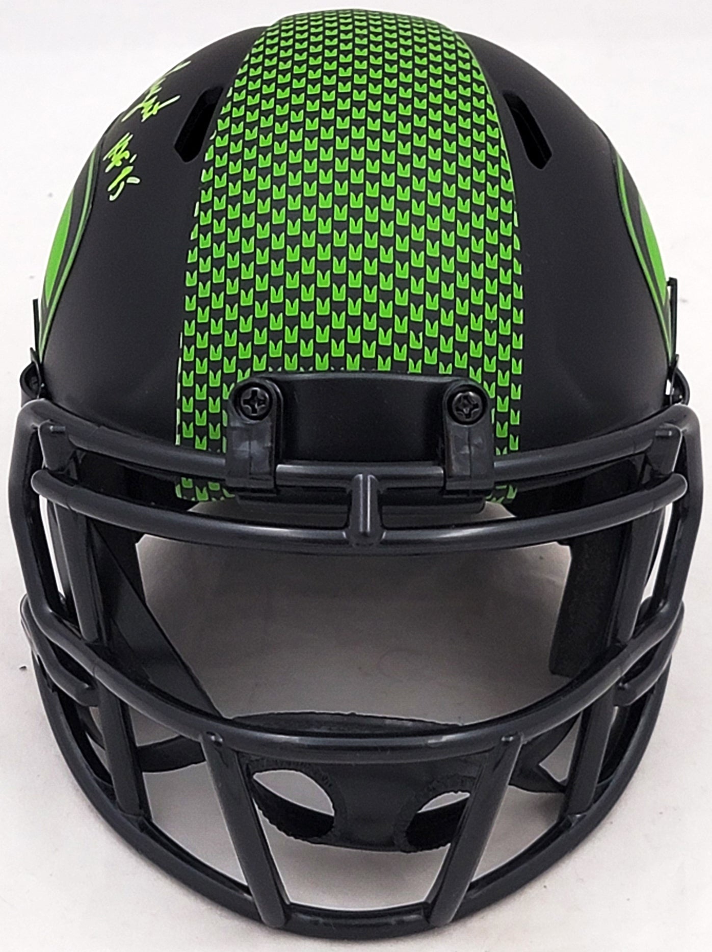 Steve Largent Autographed Seattle Seahawks Eclipse Black Speed Mini Helmet "HOF 95" MCS Holo Stock #211068