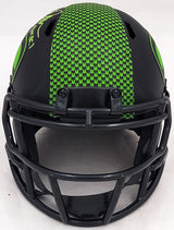 Jim Zorn Autographed Seattle Seahawks Eclipse Black Speed Mini Helmet MCS Holo Stock #211073