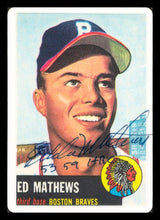 Eddie Mathews Autographed Porcelain Baseball Card Set Milwaukee Braves "53 59 HRC, 512 HRs & HOF 78" With 3 Signed Cards #36/512 Signature Series #A11823
