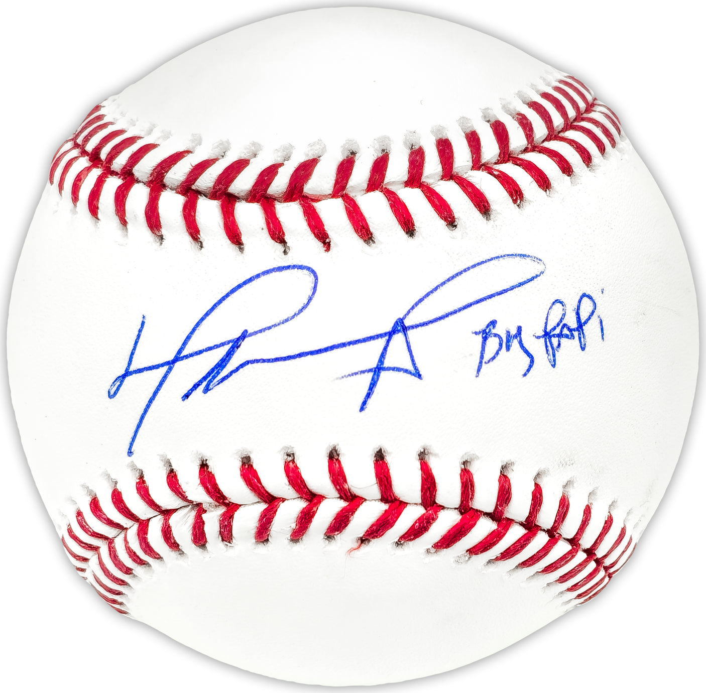 David Ortiz Autographed Official MLB Baseball Boston Red Sox "Big Papi" Beckett BAS Witness Stock #236698