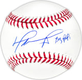 David Ortiz Autographed Official MLB Baseball Boston Red Sox "Big Papi" Beckett BAS Witness Stock #236698