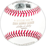 David Ortiz Autographed Official 2004 World Series Logo MLB Baseball Boston Red Sox "04 WS Champs" Beckett BAS Witness Stock #236699