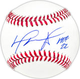 David Ortiz Autographed Official MLB Baseball Boston Red Sox "HOF 22" Beckett BAS Witness Stock #236700
