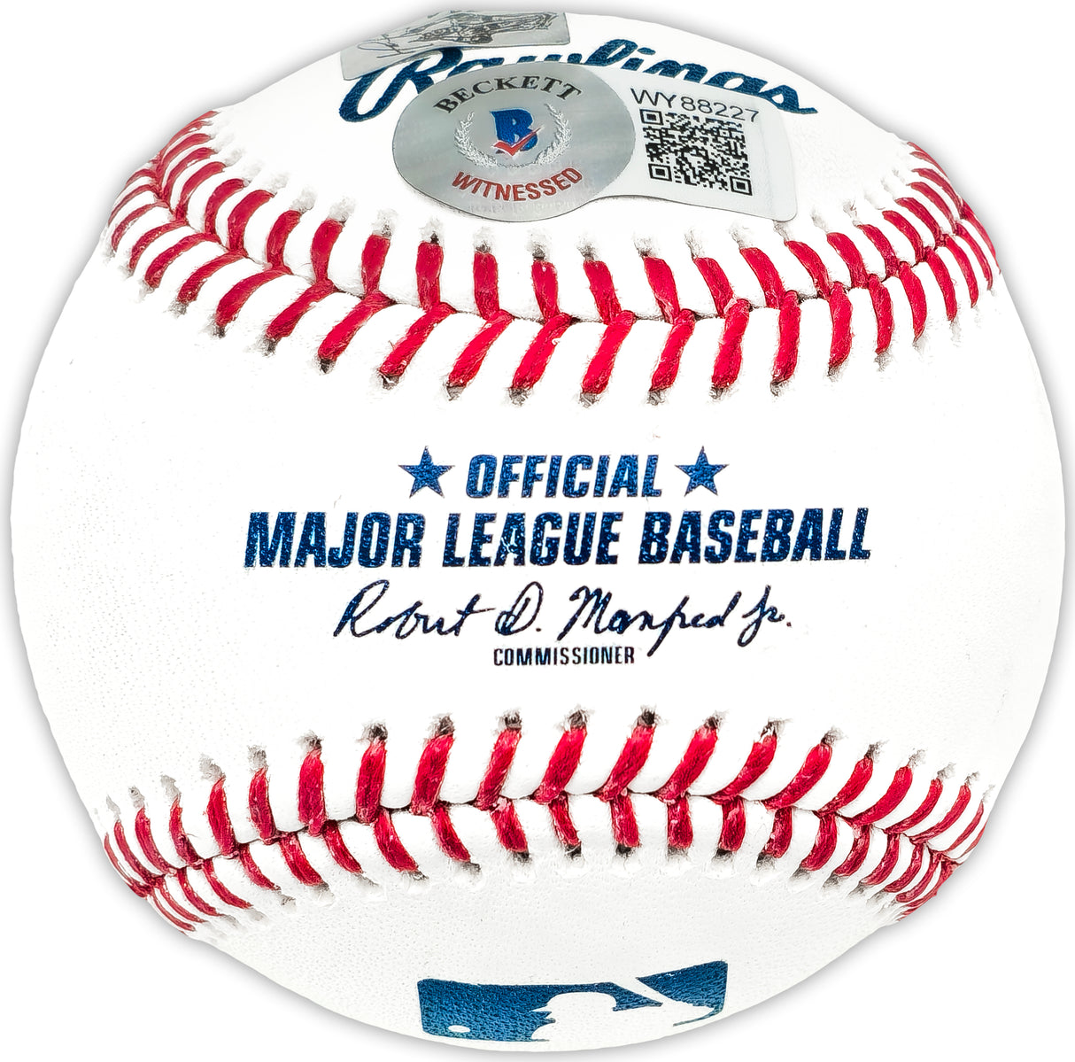David Ortiz Autographed Official MLB Baseball Boston Red Sox "HOF 22" Beckett BAS Witness Stock #236700