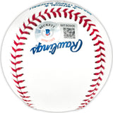 David Ortiz Autographed Official MLB Baseball Boston Red Sox "HOF 22" Beckett BAS Witness Stock #236701