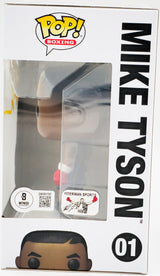 Mike Tyson Autographed Funko Pop Vinyl Figurine #01 Beckett BAS Witness Stock #237082