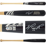 David Ortiz Autographed Black Marucci Player Model Baseball Bat Boston Red Sox "HOF 22" Beckett BAS Witness Stock #236708