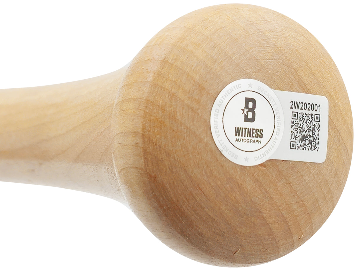Sammy Sosa Autographed Blonde Louisville Slugger Pro Stock Baseball Bat Chicago Cubs Beckett BAS Witness Stock #236675