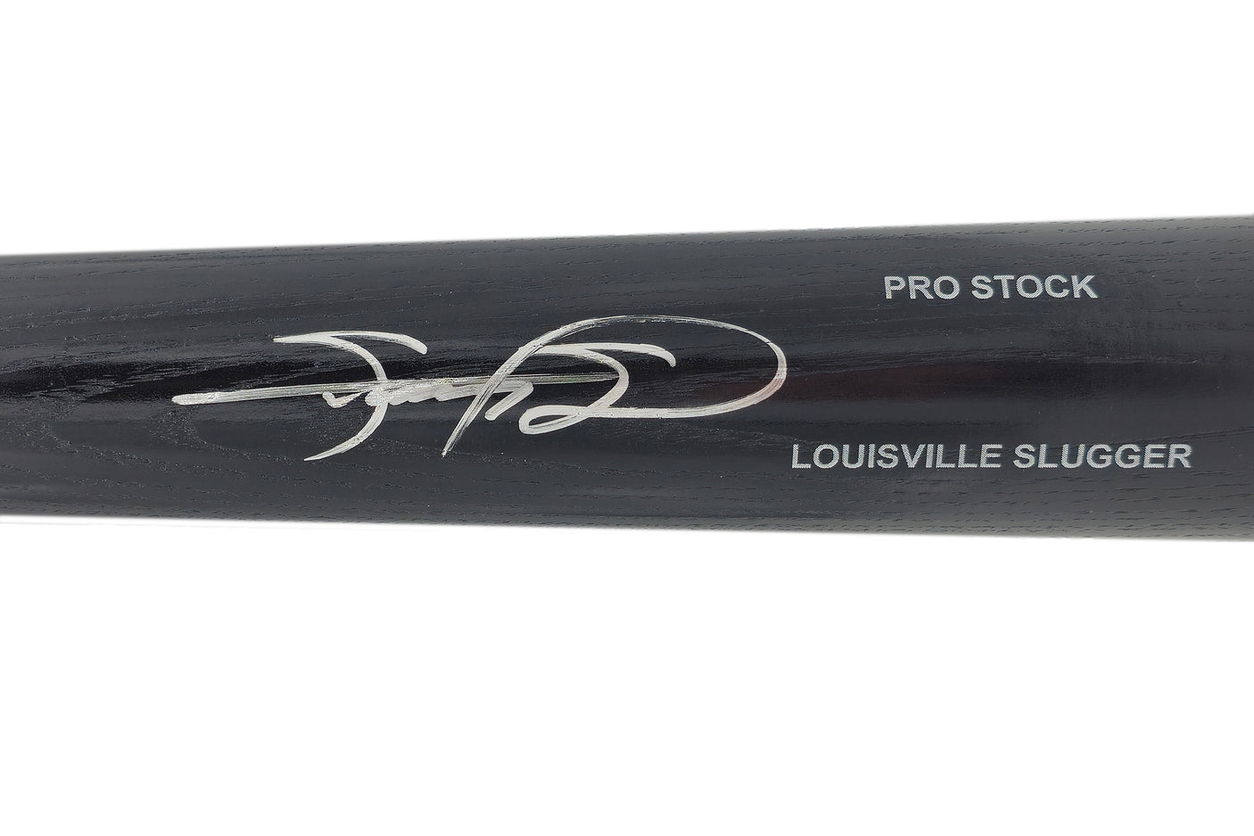 Sammy Sosa Autographed Black Louisville Slugger Pro Stock Baseball Bat Chicago Cubs Beckett BAS Witness Stock #236676