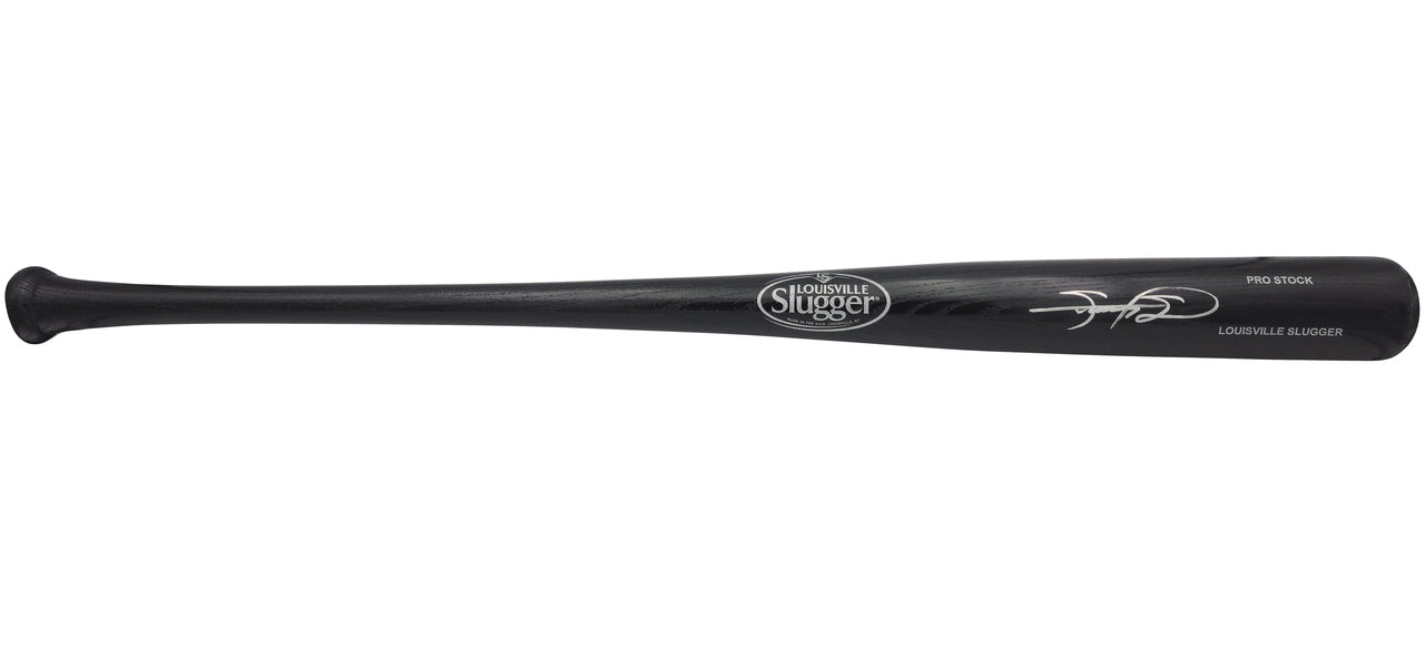Sammy Sosa Autographed Black Louisville Slugger Pro Stock Baseball Bat Chicago Cubs Beckett BAS Witness Stock #236676