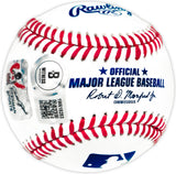 Pete Rose Autographed Official MLB Baseball Cincinnati Reds "#14" Beckett BAS Witness Stock #237562