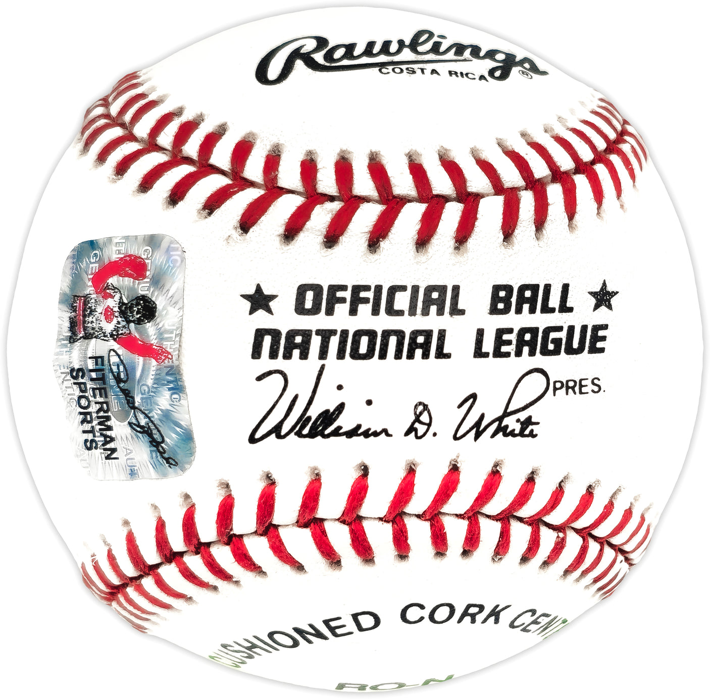 Pete Rose Autographed Official NL Baseball Cincinnati Reds "Hit King" PR Holo Stock #237567