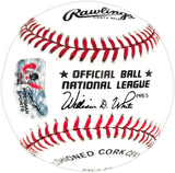 Pete Rose Autographed Official NL Baseball Cincinnati Reds "Hit King" PR Holo Stock #237567
