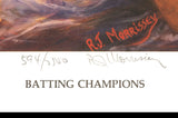 Wade Boggs & Tony Gwynn Autographed 19x24 Lithograph Photo Boston Red Sox & San Diego Padres #/2500 Stock #237005