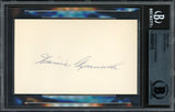 Heinie Manush Autographed 3x5 Index Card Washington Senators Beckett BAS Stock #211264