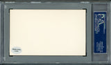 Michael Burke Autographed 3x5 Index Card New York Yankees President PSA/DNA Stock #211330