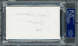 Gene Hickerson Autographed 3x5 Index Card Cleveland Browns Black Sharpie PSA/DNA Stock #211342