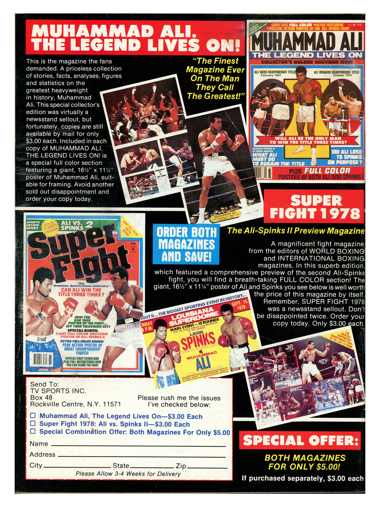 Sugar Ray Leonard Autographed Big Book of Boxing Magazine Beckett BAS QR #BK08728