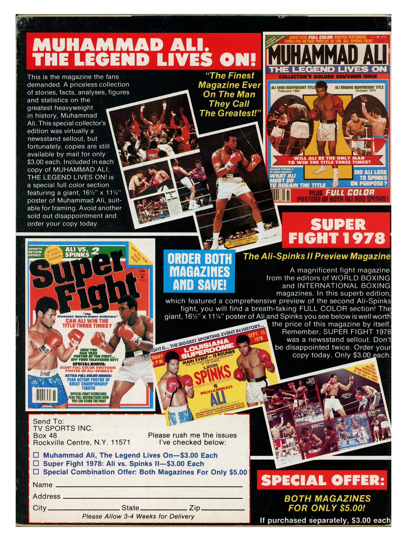Thomas "The Hitman" Hearns Autographed Big Book of Boxing Magazine Beckett BAS QR #BK08737