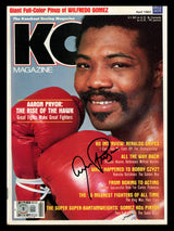 Aaron Pryor Autographed KO Magazine Beckett BAS QR #BK08872