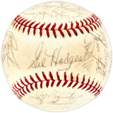 1971 New York Mets Team Autographed Official Feeney NL Baseball With 30 Signatures Including Gil Hodges & Tom Seaver Beckett BAS #AE08351