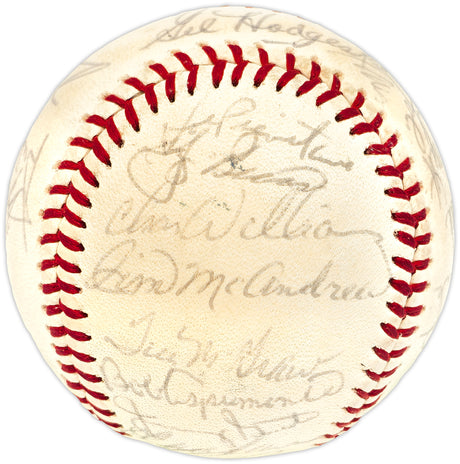 1971 New York Mets Team Autographed Official Feeney NL Baseball With 30 Signatures Including Gil Hodges & Tom Seaver Beckett BAS #AE08351