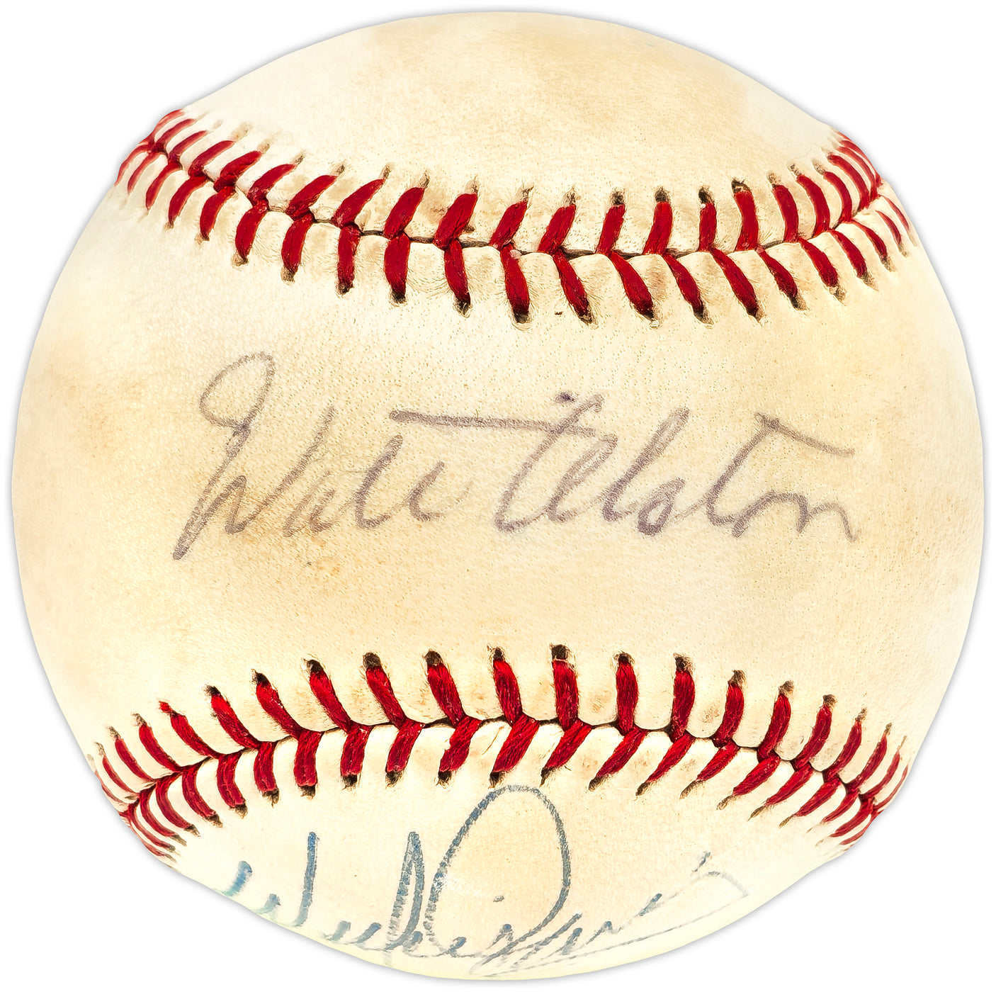 Los Angeles Dodgers Greats Autographed Official Feeney NL Baseball With 5 Signatures Including Walter Alston & Willie Davis Beckett BAS #AE08168