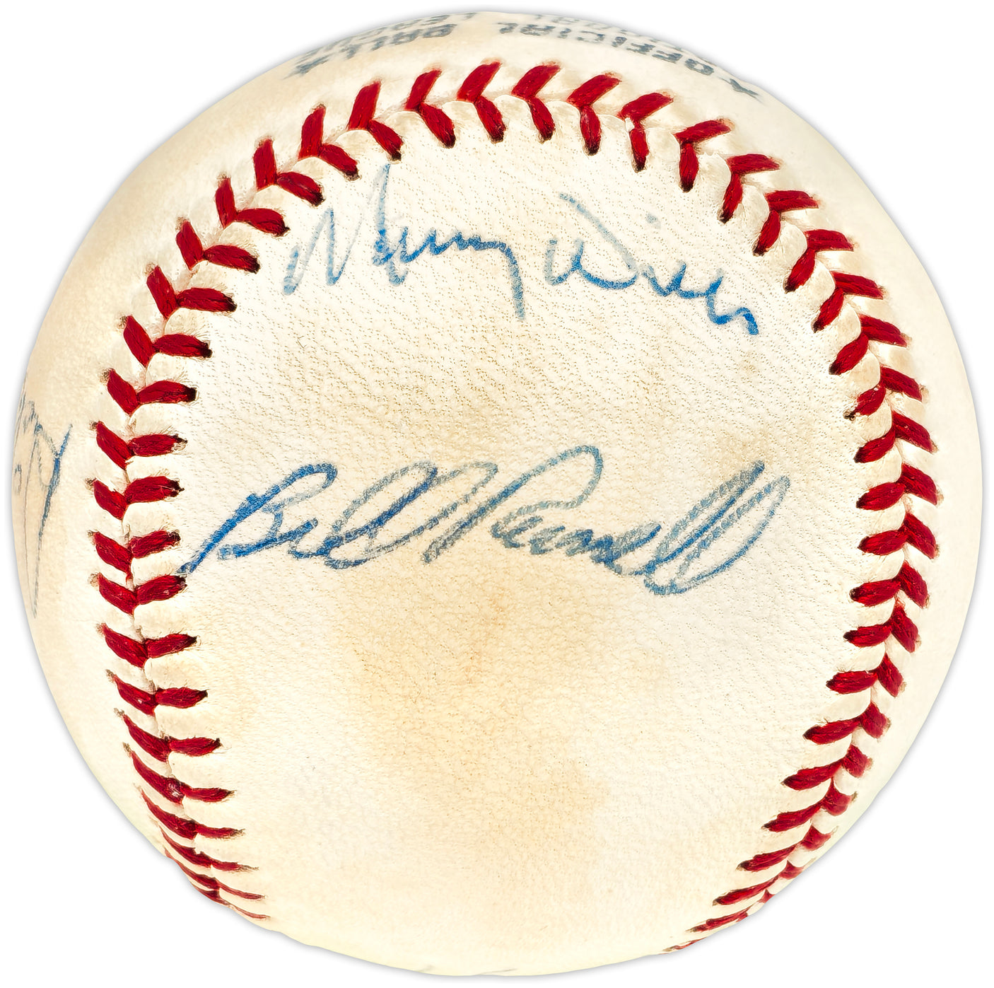 Los Angeles Dodgers Greats Autographed Official Feeney NL Baseball With 5 Signatures Including Walter Alston & Willie Davis Beckett BAS #AE08168