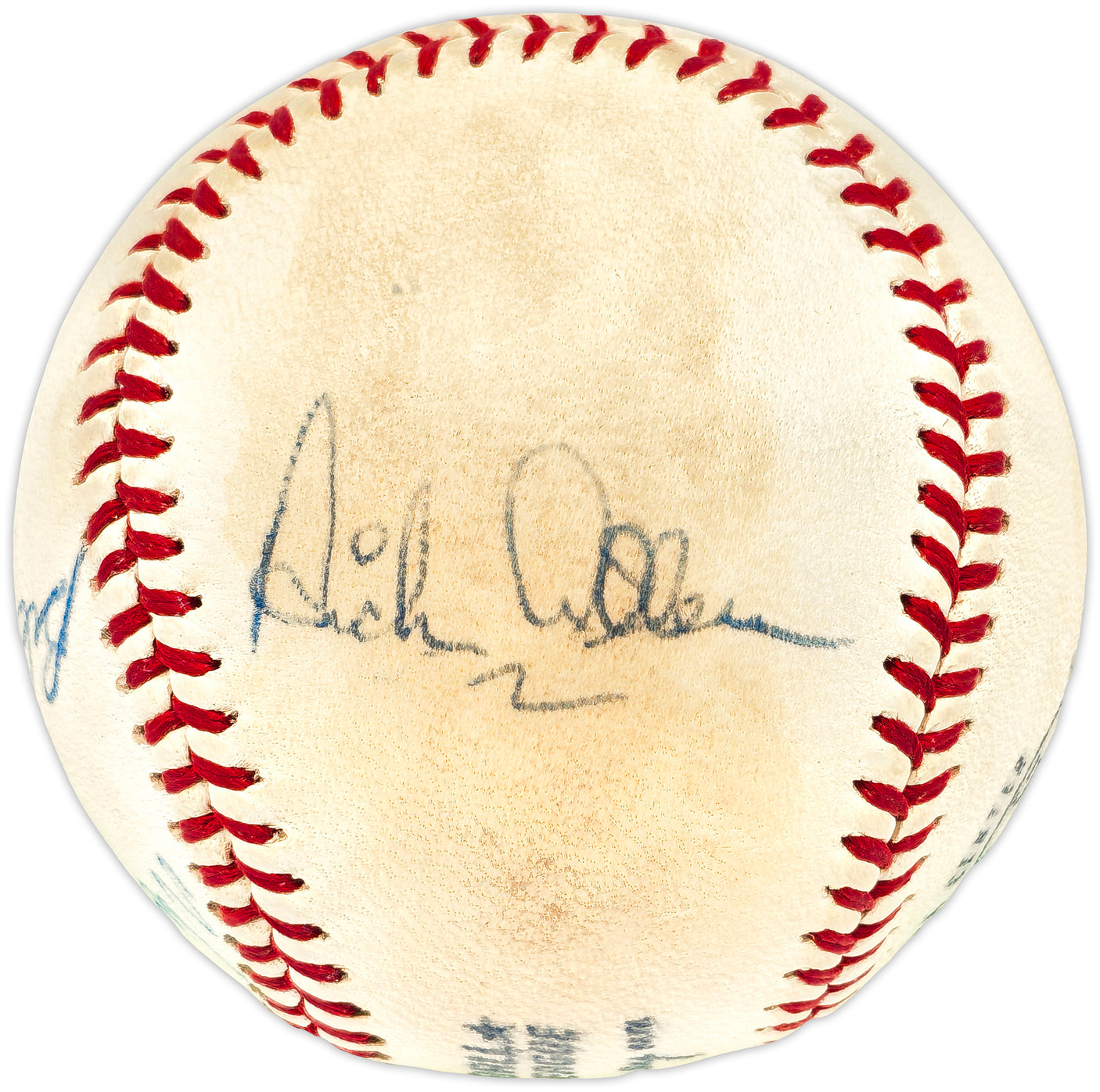 Los Angeles Dodgers Greats Autographed Official Feeney NL Baseball With 5 Signatures Including Walter Alston & Willie Davis Beckett BAS #AE08168