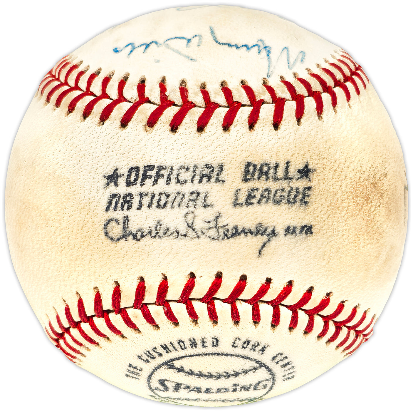 Los Angeles Dodgers Greats Autographed Official Feeney NL Baseball With 5 Signatures Including Walter Alston & Willie Davis Beckett BAS #AE08168