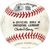 Willie Mays Autographed Official Feeney NL Baseball San Francisco Giants "To Jack Best Wishes" Vintage Signature Beckett BAS #AE08342