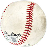 Willie Mays Autographed Official Feeney NL Baseball San Francisco Giants "To Jack Best Wishes" Vintage Signature Beckett BAS #AE08342