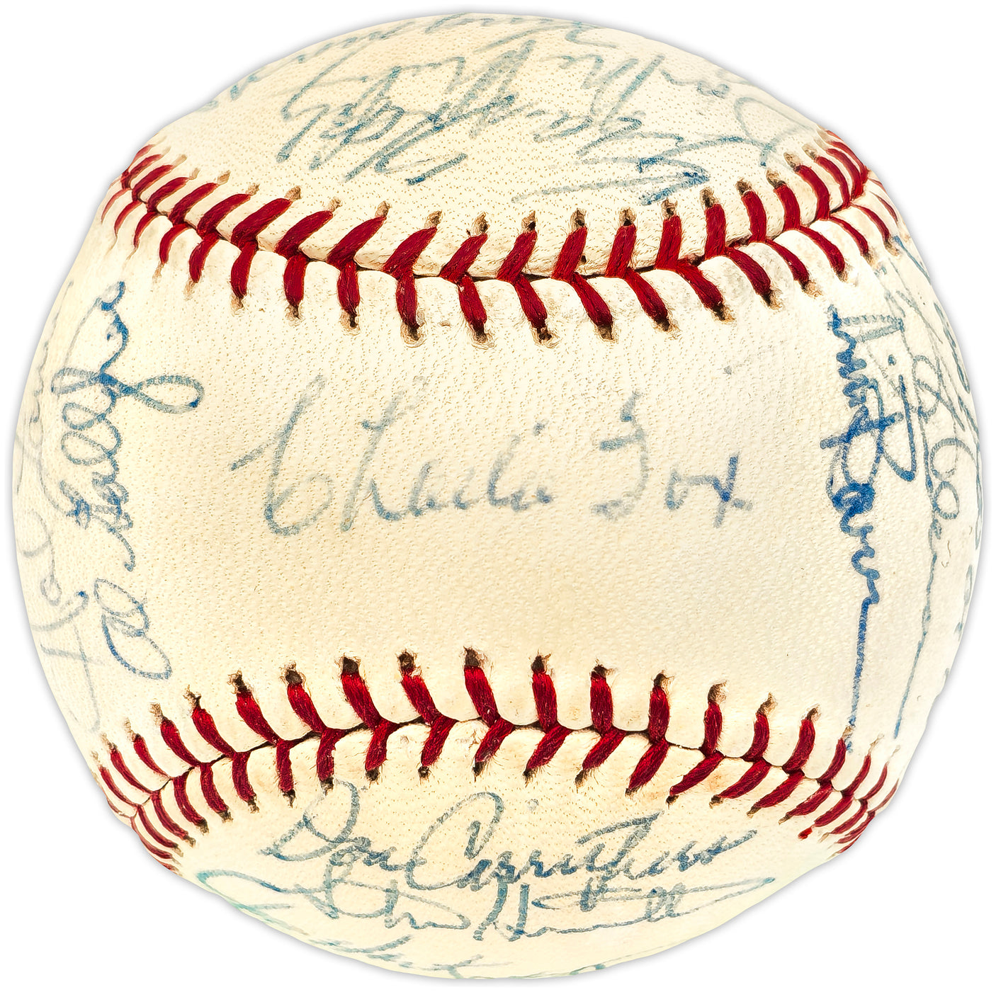 1971 San Francisco Giants Team Autographed Official Feeney NL Baseball With 27 Signatures Including Willie McCovey Beckett BAS #AE08350