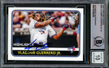 Vladimir Guerrero Jr. Autographed 2020 Topps Big League Card #295 Toronto Blue Jays Auto Grade Gem Mint 10 Beckett BAS #16338234