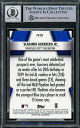 Vladimir Guerrero Jr. Autographed 2020 Topps Chrome Future Stars Card #FS-20 Toronto Blue Jays Auto Grade Gem Mint 10 Beckett BAS #16338245