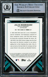 Julio Rodriguez Autographed 2022 Topps Finest Rookie Card #FRD-JR Seattle Mariners Auto Grade Gem Mint 10 Beckett BAS #16339461